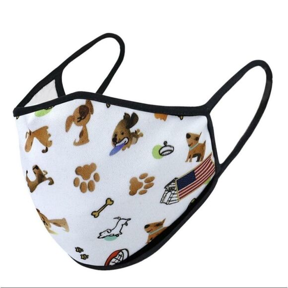 Pup and Dog Bone Face mask - Picture 1 of 3